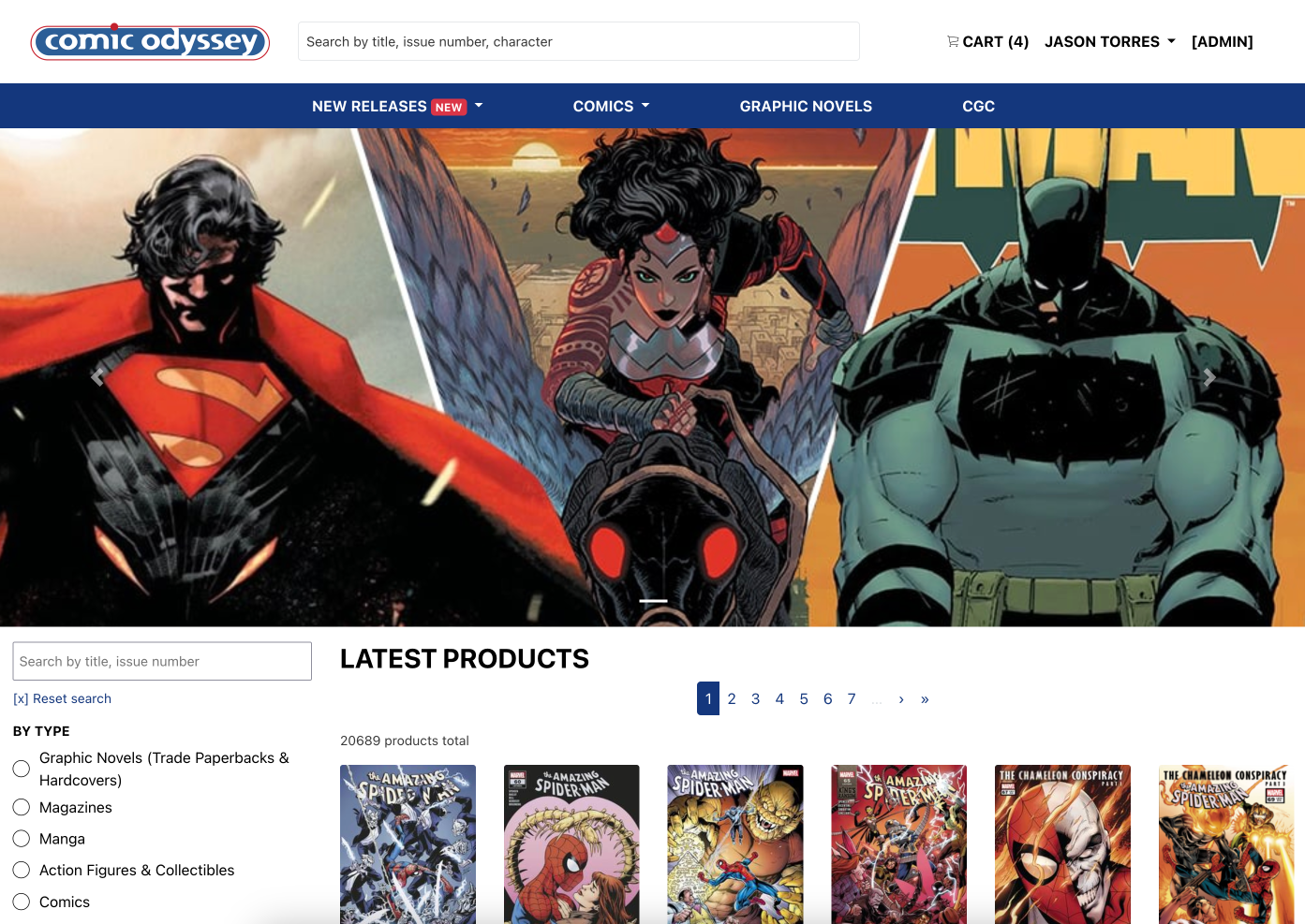 Comic Odyssey - Comic Book Marketplace & Reservation Platform - Gallery image 1