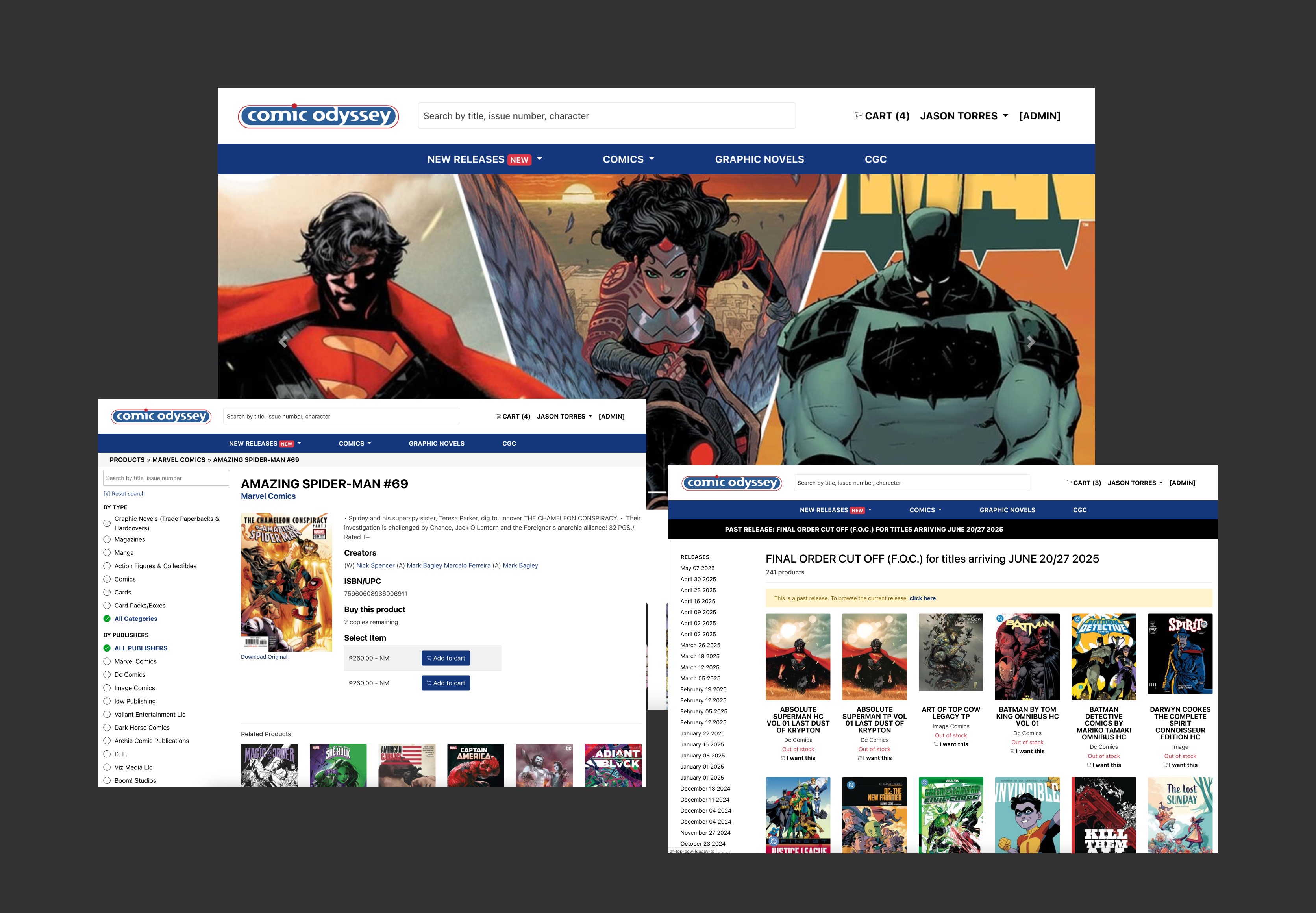 Comic Odyssey - Comic Book Marketplace & Reservation Platform