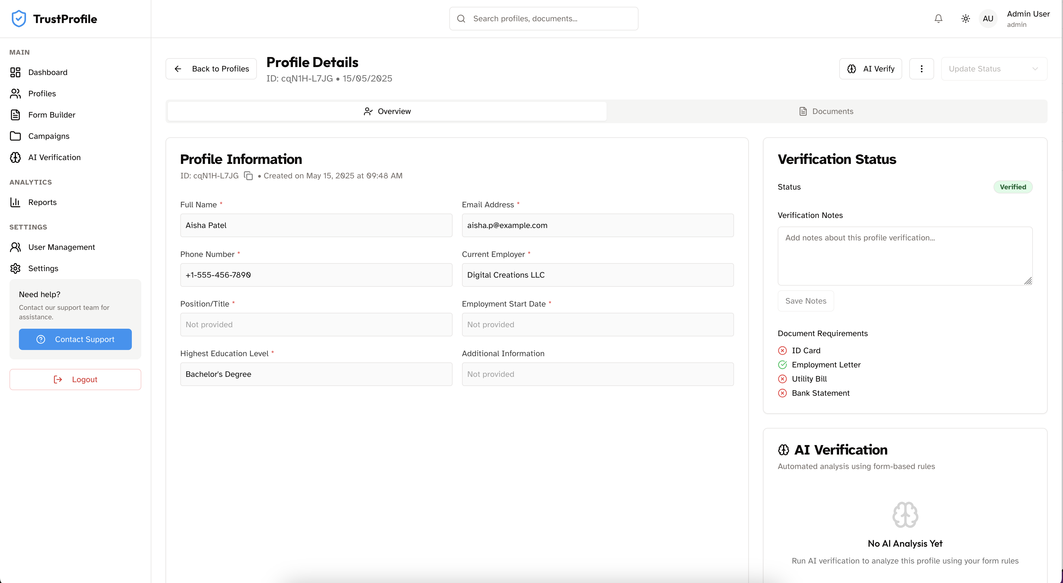 TrustProfile - Profile Verification Platform - Gallery image 2